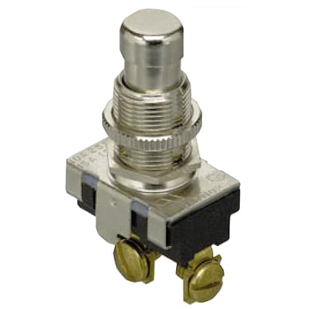Gc Electronics Switch Push Button On (Off) SPST Plunger 15A 35-3429